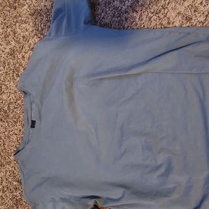 Plain blue shirt